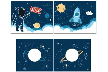 Kinderbett Karolina 210x114x106 Massivholz Weiß Textilset Rakete