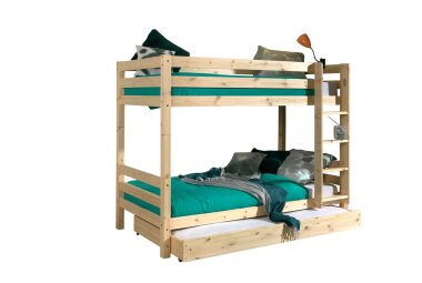 Etagenbett Karolina 210x105x161 Hochbett Massivholz natur