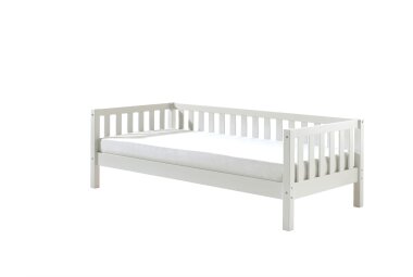 Kojenbett Karena 211x98x68 Einzelbett Massivholz Wei&szlig;