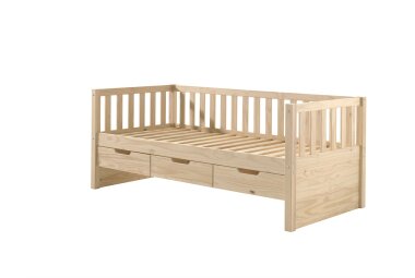 Kojenbett mit Schubladen Karena 211x98x86 Massivholz natur