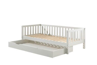 Kojenbett Karena 211x98x68 Einzelbett Massivholz Wei&szlig;