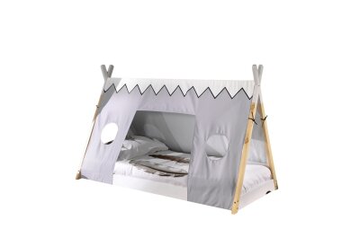 Zeltbett Karyn 3 206x106x135 Kinderbett Massivholz...