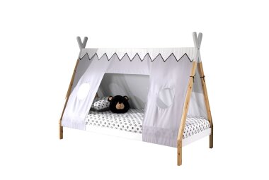 Zeltbett Karyn 4 206x98x158 Kinderbett Massivholz...