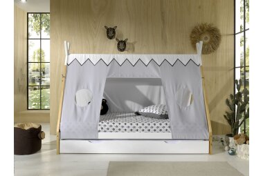 Zeltbett Karyn 7 206x98x158 Kinderbett Massivholz...
