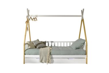 Zeltbett Karyn 6 206x96x185 Kinderbett Massivholz...