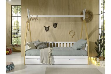 Zeltbett Karyn 6 206x96x185 Kinderbett Massivholz...