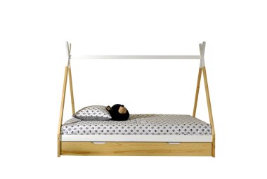 Zeltbett Karyn 5 206x98x158 Kinderbett Massivholz...