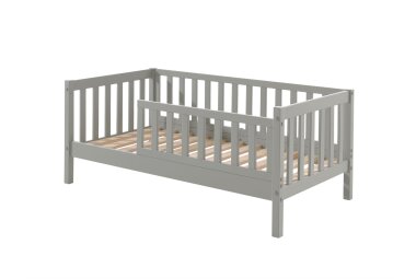 Juniorbett Karie 148x76x60 Kinderbett Massivholz Grau