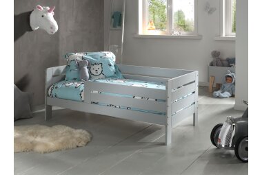 Juniorbett Karie 144x70x56 Kinderbett MDF Grau