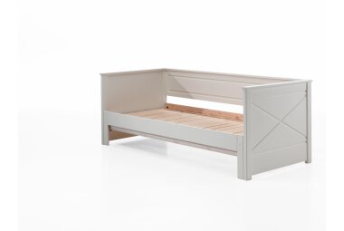 Funktionsbett Kati 209x100x80 Ausziehbett Massivholz+MDF...