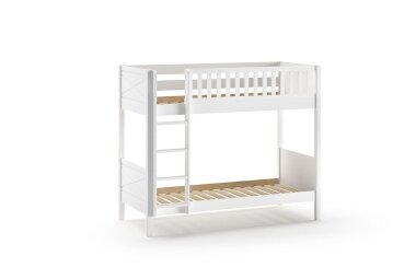 Etagenbett Karyl 208x105x175 Hochbett Massivholz Weiß