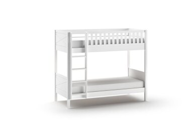 Etagenbett Karyl 208x105x175 Hochbett Massivholz Weiß
