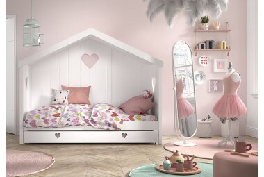 Hausbett Kamila 3 213x99x172 mit Rücken Kinderbett...