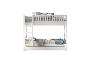 Etagenbett Karyl 208x105x175 Hochbett Massivholz Wei&szlig;