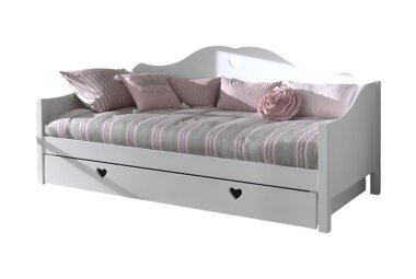 Kojenbett Kamila 211x97x95 Jugendbett MDF Wei&szlig;