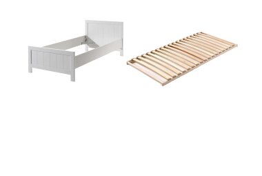 Einzelbett Karalynn 208x96x77 Kinderbett Massivholz+MDF...
