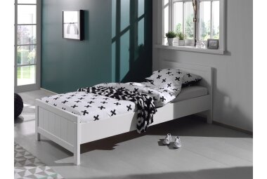 Einzelbett Karalynn 208x96x77 Kinderbett Massivholz+MDF...