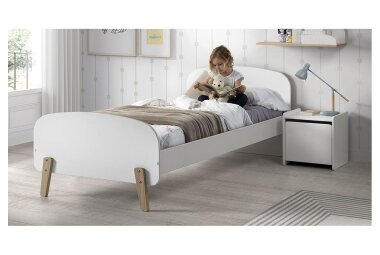 Kinderzimmer Set Karilynn 1 Bett mit Nachtkommode...