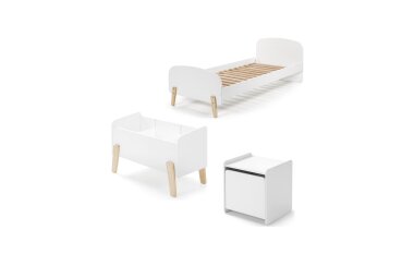 Kinderzimmer Set Karilynn 3 Bett Kommode Spielkiste...