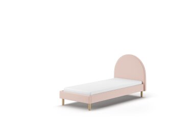 Polsterbett Karlotta 97x212x107 Einzelbett Holzwerkstoff Rosa