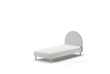 Polsterbett Karlotta 97x212x107 Einzelbett Holzwerkstoff Grau