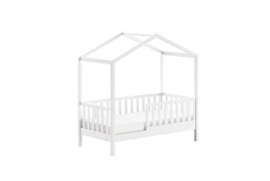 Juniorbett Karie 148x76x151 Kinderbett Massivholz Wei&szlig;