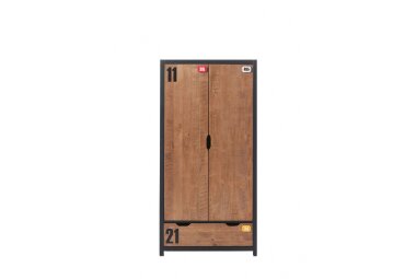Kleiderschrank Kameko 100x55x200 2-türig...