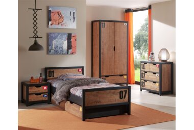 Kinderzimmer Set komplett Kameko 7 Massivholz+MDF...