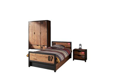 Kinderzimmer Set komplett Kameko 5 Massivholz+MDF...