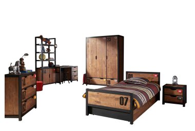 Kinderzimmer Set komplett Kameko 12 Massivholz+MDF...