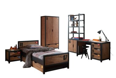 Kinderzimmer Set komplett Kameko 10 Massivholz+MDF...