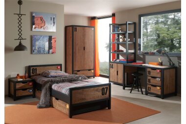Kinderzimmer Set komplett Kameko 10 Massivholz+MDF...