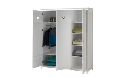 Kleiderschrank Kamila 159x57x191 Schrank 3 türig...