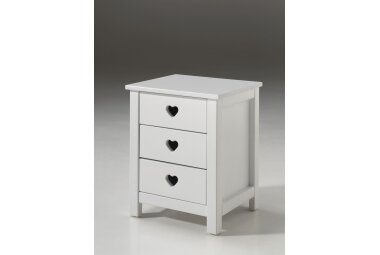 Nachtkonsole Kamila 45x40x55 Nachtkommode MDF Weiß
