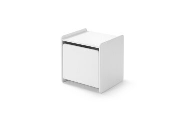 Nachtkonsole Karilynn 40x36x41 Nachtkommode MDF Wei&szlig;
