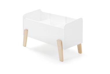 Spielkiste Karilynn 80x39x48 Spielkasten MDF+Massivholz...