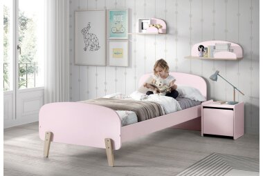 Nachtkonsole Karilynn 40x36x41 Nachtkommode MDF rosa