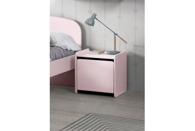 Nachtkonsole Karilynn 40x36x41 Nachtkommode MDF rosa