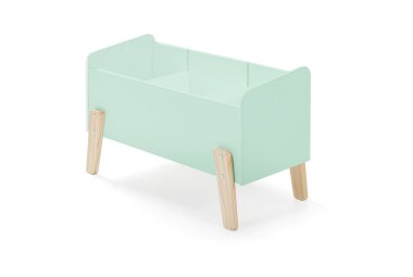 Spielkiste Karilynn 80x39x48 Spielkasten MDF+Massivholz...