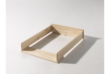 Wickelaufsatz Karilynn 72x53x14 Wickelablage Massivholz Natur