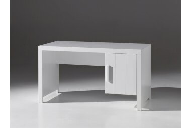 Schreibtisch Karalynn 137x72x76 Computertisch MDF Weiß