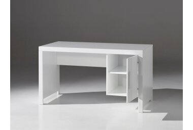 Schreibtisch Karalynn 137x72x76 Computertisch MDF Weiß