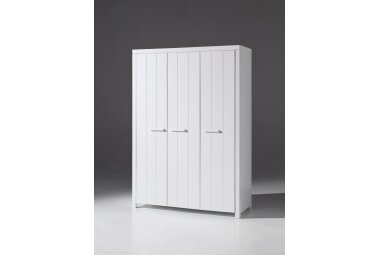 Kleiderschrank Karalynn 144x58x206 W&auml;scheschrank mit...