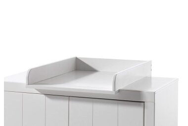 Wickelaufsatz Karalynn 76x54x10 Wickelablage MDF Wei&szlig;