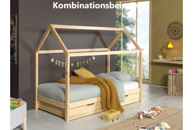 Bettschublade Kapua 199x94x19 Massivholz+Holzwerkstoff Natur