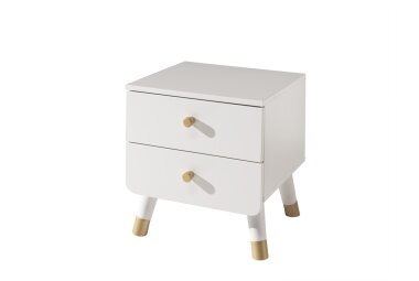 Nachtkonsole Kamillah 43x40x45 Nachtkommode MDF Satin...