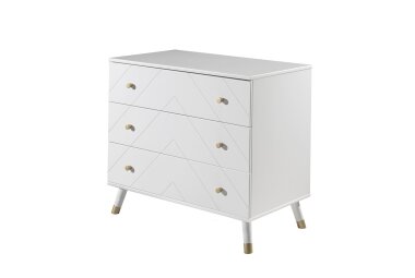 Kommode Kamillah 100x57x89 Schubladenkommode MDF Satin...