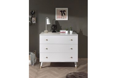 Kommode Kamillah 100x57x89 Schubladenkommode MDF Satin...