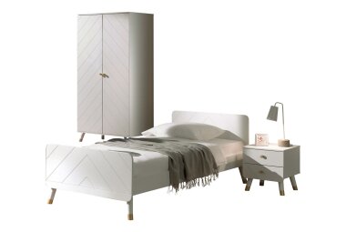 Kinderzimmer Set Kamillah Kinderzimmer komplett MDF Satin...