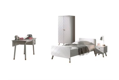 Kinderzimmer Set Kamillah Kinderzimmer komplett MDF Satin...